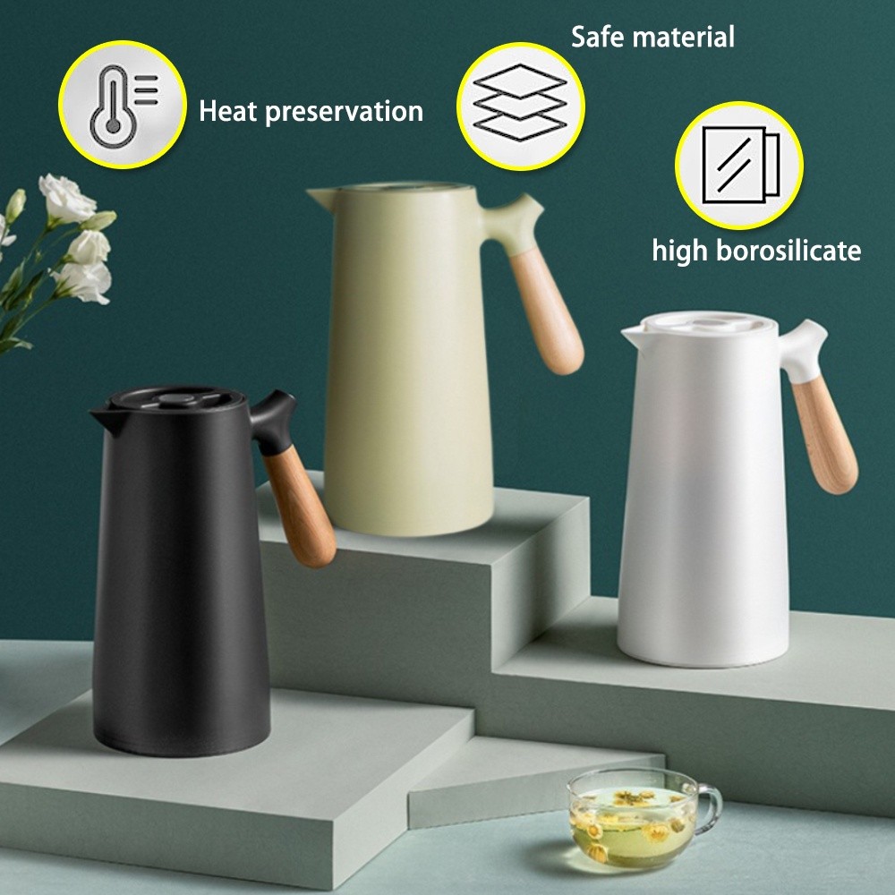 1000ml Insulated Thermos Bottle Nordic Flask Vacuum Glass In