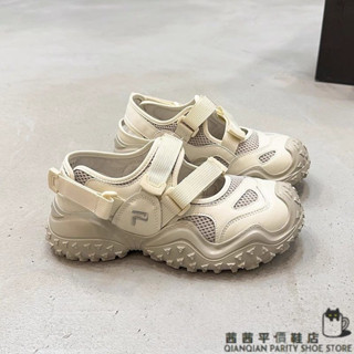 【XX|茜茜 SHOP】免運 老爹鞋 懶人鞋 厚底闆鞋 鬆糕鞋 休閒增高鞋 瑪麗珍小眾複古醜萌鞋 魔術貼厚底鏤空運動涼鞋