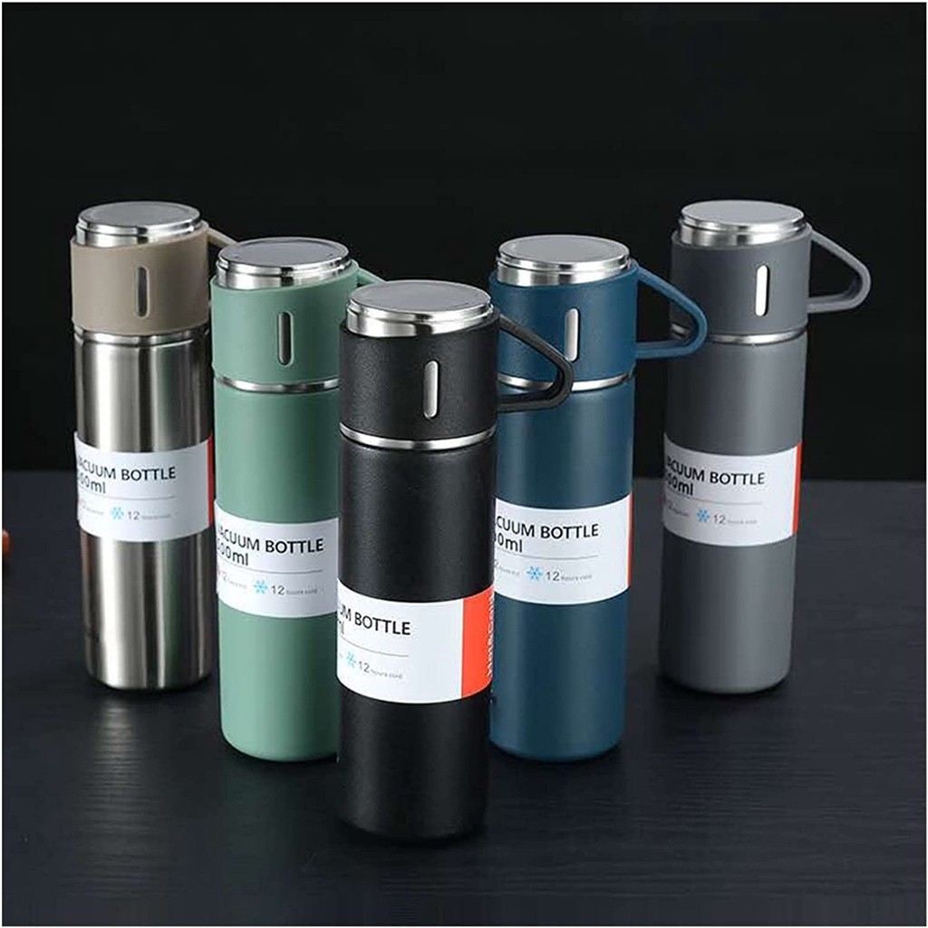 500Ml Bullet Thermos Bottle Stainless Steel Vacuum Flask Tra