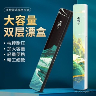 🚚 臺灣有貨 浮標盒 子線盒 浮標收納盒 漂盒大容量加寬多功能專用浮標盒套裝大號魚漂收納盒三閤一 R3UX WOXI