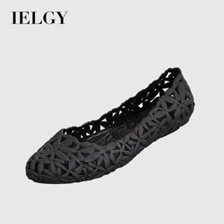 IELGY 夏季女花鏤空涼鞋時尚學生韓版休閒防滑平底