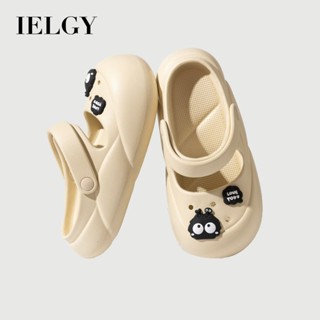 IELGY 包頭拖鞋女卡通煤球夏季厚底防滑時尚