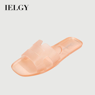 IELGY 韓版新款夏季果凍水晶涼鞋女防滑加厚平底