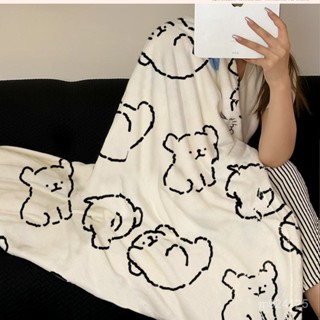 🎁熱銷新款 臺灣發貨🎁辦公室午睡毛毯法蘭絨小狗動物圖案保暖四季空調蓋毯午睡毯 懶人毯 蓋毯 被毯 毛毯
