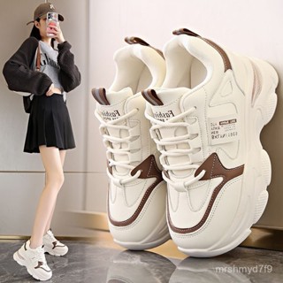 💖限時購💖內增高 老爹鞋 2024 新款 女款 春秋厚底 氣墊減震 運動鞋 顯腳小 休閒女鞋 輕便 防滑 白鞋 THZQ