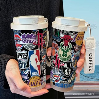 💥今日特價💥 【店鋪熱銷】NBA籃球隊標保溫杯316不銹鋼便攜式車載咖啡杯雙飲水杯男女