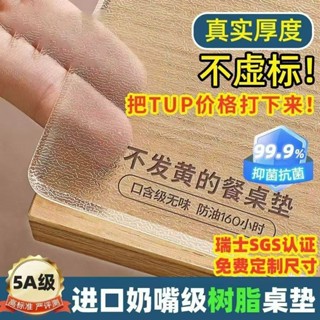 臺灣出貨軟玻璃pvc長方形透明桌佈高階感輕奢餐桌墊防水防油免洗茶幾桌墊 圓桌墊 TPU桌墊 辦公桌墊 書桌墊 塑膠桌墊