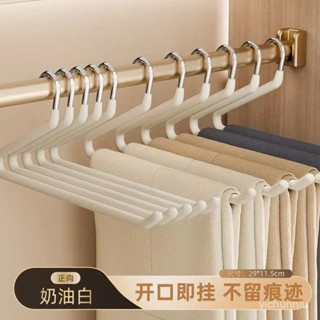 🔥免運限時5折🔥 鵝型褲架無痕防滑家用衣櫃掛褲子收納神器不銹鋼褲夾子z形衣架子
