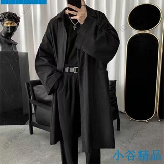 ✨紐智精品✨最新熱銷暗黑系慵懶禁慾系中長款風衣男士秋季韓版寬鬆潮流帥氣過膝外套潮ABAB