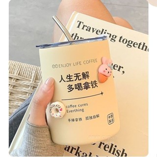 ✨新店促銷☜桃園出貨✨【1.9萬人收藏】2024新款水杯簡約304不銹鋼保溫杯子ins高顏值小眾學生拿鐵咖啡杯