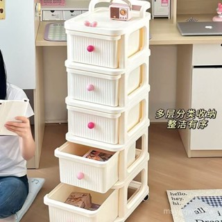 ： 🌟臺灣出貨+免運🌟 抽屜式多層移動小推車客廳零食玩具置物架落地臥室儲物架收納