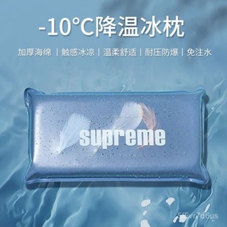 【店家推薦】【1501次迴購】夏季冰枕頭免註水透氣降溫辦公室成人冰涼水枕頭午睡抱枕降溫製冷 K00F