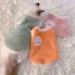 🐱貓咪衣服貴賓雪納瑞比熊約克夏衣服【1264人好評】可愛秋冬季貓咪衣服狗狗冬保暖加厚背心防掉毛布偶寵物衣服小型犬