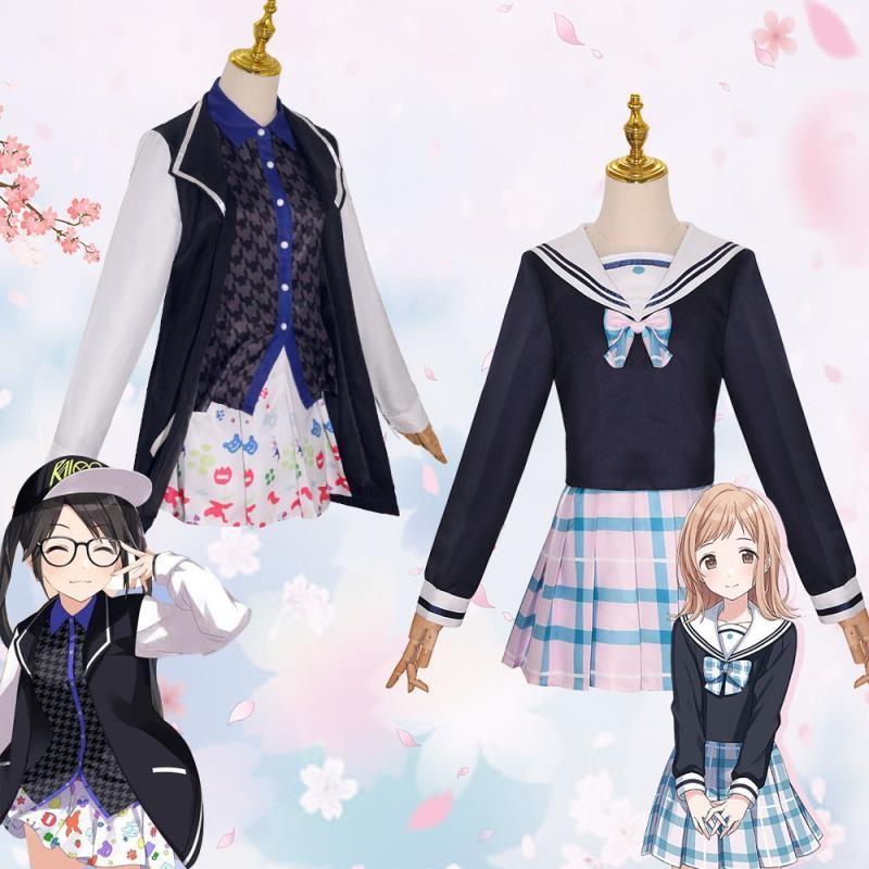 加急免費 偶像大師cos閃耀色彩cosplay三峯結華櫻木真乃風野燈織舞臺表演服 角色扮演