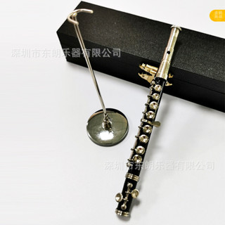 家居客廳 迷你樂器模型 短笛模型擺件 音樂啟懞樂器模型