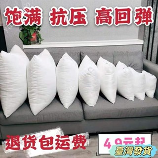 🔥限時特促🔥可水洗沙髮靠墊抱枕正方形45抱枕內芯車內靠墊芯十字繡內芯高彈棉