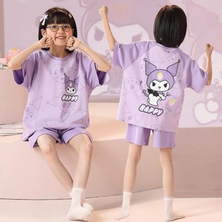 【熱賣推薦】中大童短袖兒童睡衣女童薄款家居服春夏天公主風小學生套裝可外穿