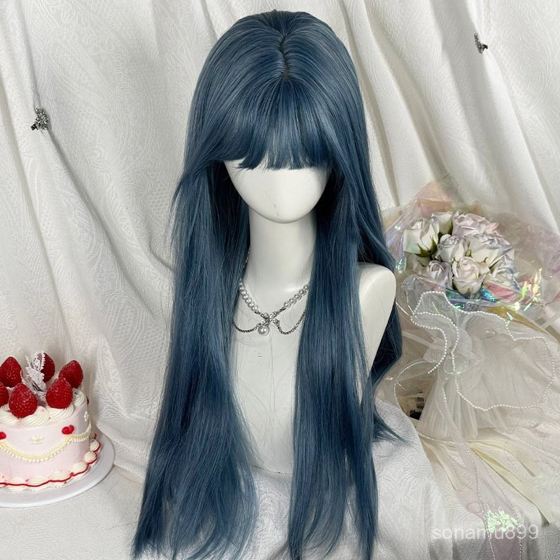 髮飾館🥇假髮Lolita少蘿全頭套可鹽可甜仿真整頂假髮套cos日常假髮全頭套自然 逼真 造型裝扮 修飾臉型 新款 增加髮