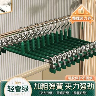 桃園發貨可開票【1.1萬人好評】褲架無痕家用加粗防滑夾子收納jk調節強力褲子衣架晾曬不銹鋼