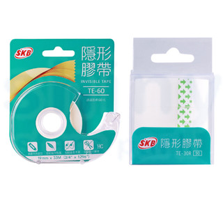 【文具忙什麼】SKB 隱形膠帶台TE-60/隱形膠帶補充(3入) TE-30R