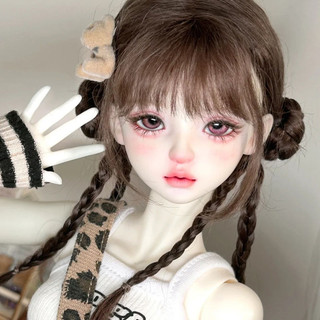 bjd娃娃 bjd娃娃4分 艾蔻 bjd正版娃娃高顔值關節可動素體bjd四分手工化妝