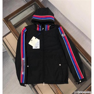 新款高品質拉鏈連帽風衣外套 字母連帽風衣 撞色風衣外套 夾克風衣外套 風衣外套 情侶款男女風衣外套 防風外套熱賣