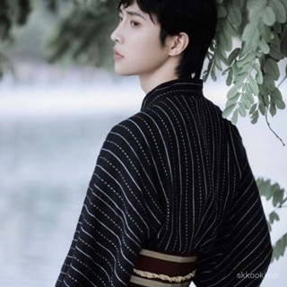 和服 日式和服 角色扮演 和風 浴衣 拍照道具 1329人收藏男士日本和服浴衣長袍正裝傳統改良日式和風武士衣服拍照寫真服