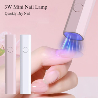 手持美甲燈迷你美甲燈usb充電假指甲烘乾燈充電單指烘乾機