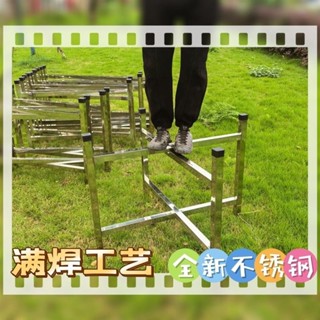 限時特惠🌈下殺38方管不銹鋼折疊桌架滿焊工藝加厚簡易特厚架子3