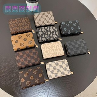 南島💖精緻高級感設計卡片包女 歐式復古高檔卡包證件夾 手持護照包拉鍊風琴卡夾 信用卡包 韓版大容量零錢卡包