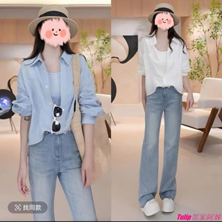 🎇🎇臺灣發出 新店大促🎇🎇2025春季新款 韓版簡約時尚假兩件長袖 女士小眾設計感上衣
