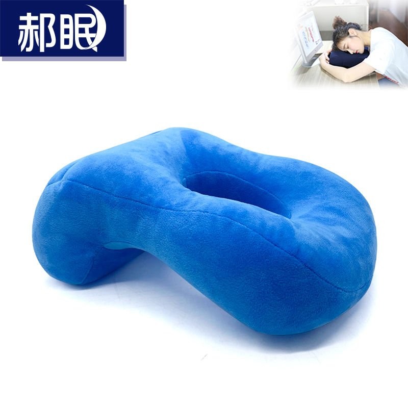 🔥臺灣出貨🔥家用按摩趴枕鏤空枕頭寢室桌上學習U型枕碎記憶棉午睡枕辦公成人