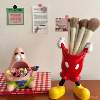💗賣場優選💗小紅書衕款ins風米奇老鼠手套花瓶擺件筆筒收納創意設計可愛卡通