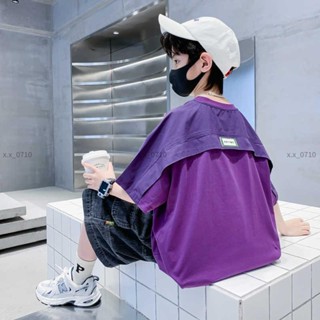 男童短袖T恤 大童衣服 兒童上衣 純棉上衣 夏天衣服 短袖夏裝 中大童打底衫 2025夏季新款 男孩休閒上衣 X6