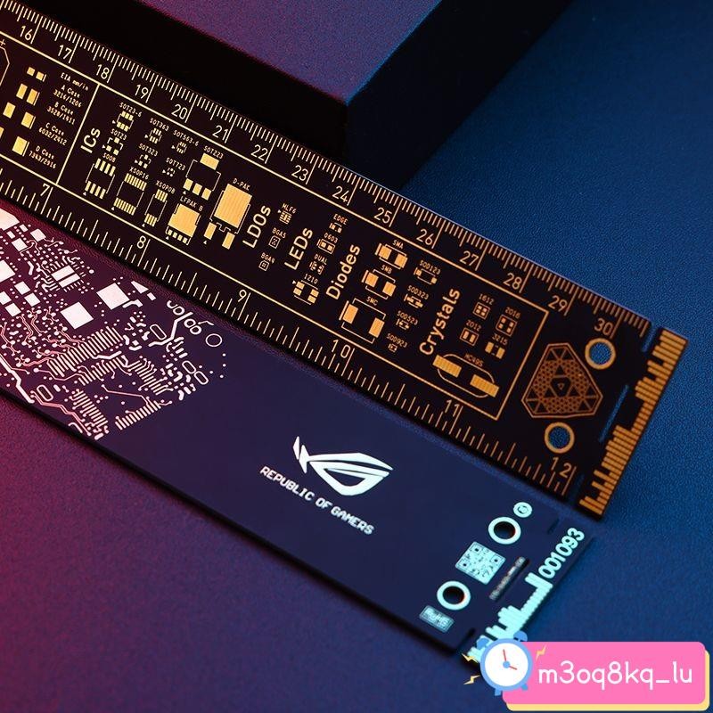&信仰尺英偉達尺子pcb尺直尺封裝周邊尺鍍 nvidia華碩聯名猛禽