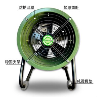 限時下殺 🍋手提式軸流風機220V移動式排風扇抽風鼓風機高速噴漆工業通風裝置（詢運費）4.15