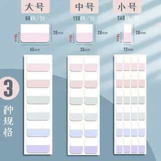 小紅書熱賣 便簽紙 索引貼 莫蘭迪標簽紙質索引貼透明標簽便簽貼紙活頁本目錄分類貼記號標記 分類標籤貼 便利貼 記錄條