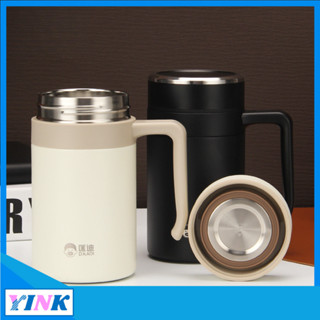 YINK-高真空商務辦公室泡茶杯智慧顯溫茶水分離保溫杯