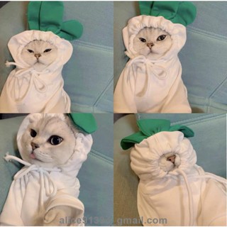 臺中發貨✨可愛寵物衣服 超萌小狗變身衣 卡通狗狗衣服 舒適幼犬衣服 貓咪衣服 水果造型寵物衣服 秋季純棉 寵物保暖衣