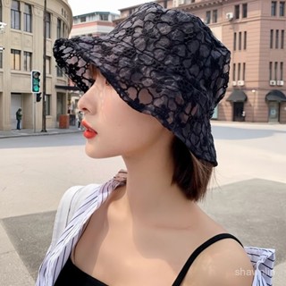 ⚡️桃園出貨⚡️新款帽子 女韓版夏天蕾絲帽 花朵漁夫帽 時尚百搭 顯氣質遮陽 鏤空盆帽潮 網紗花朵漁夫帽 盆帽 太陽帽