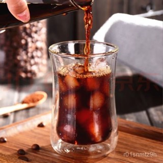 雙層玻璃杯 玻璃杯 雙層玻璃咖啡杯 雙層隔熱杯 MNTZ