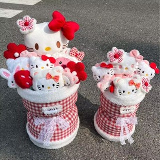 🔥臺灣出貨🔥【店鋪熱銷】HelloKitty玩偶花束少女心可愛毛絨公仔花禮物生日畢業送閨蜜女友