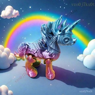 兒童禮物 交換禮物 獨角獸小馬寶莉可活動玩具手辦桌麵擺件解壓孩童炫酷可愛潮3d列印 GI4D