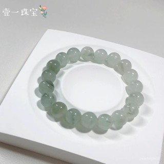 [6010人好評]純天然天山翠手串國風ins 翡翠平替冰透玉石秋冬百搭冷門手串小眾