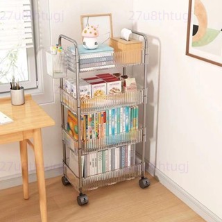【廚房收納】新品浴室衛生間收納盒多層化妝品亞剋力零食小推車置物架落地移動 浴室收納架 室內收納架 零食收納架4/20