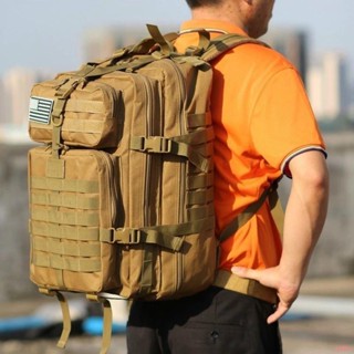 ✨星野熱銷🛍50l 男士軍隊軍事戰術大揹包防水戶外運動遠足野營狩獵 3D 背囊包