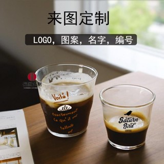 長洲客製化【玻璃杯】訂製LOGO 高硼矽 耐熱 玻璃杯 冰美式咖啡杯 印圖案水杯 高顏值刻字