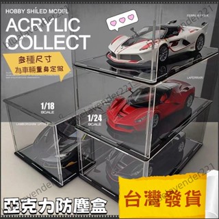 熱賣 模型展示盒 展示盒手辦防塵罩車模模型收納s 模收納盒 1/18 1/24 1/32 1/36高透明亞剋力