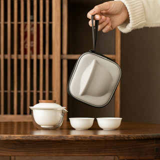 便攜式 快客杯 一壺 二杯 旅行 茶具 套裝 戶外 泡茶 隨行 訂制 戶外茶具 泡茶套裝 旅行茶具