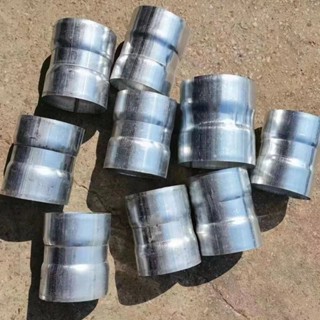 🌈🌈Dn100加厚鍍鋅管接頭鋼管套筒電纜穿線管直接免焊直接鋼管連接件